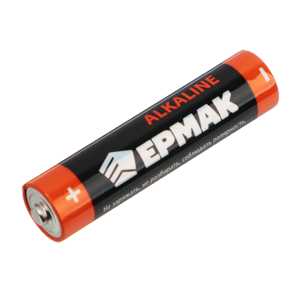 ЕРМАК Батарейки 4шт, тип AAA,  "Alkaline" щелочная, BL - #4