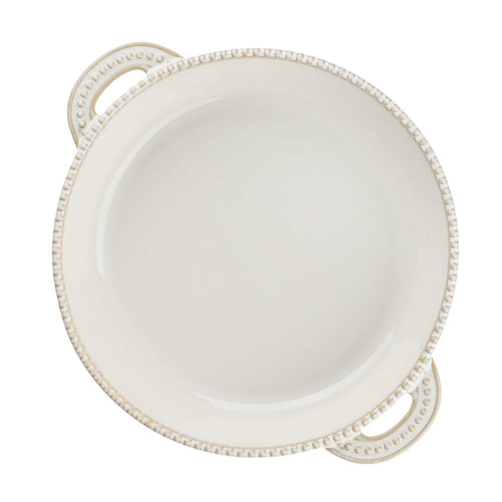 BY COLLECTION Форма для запекания и сервировки кругл.с ручками, керамика, 29,5х24х5,5см, бел. - #5