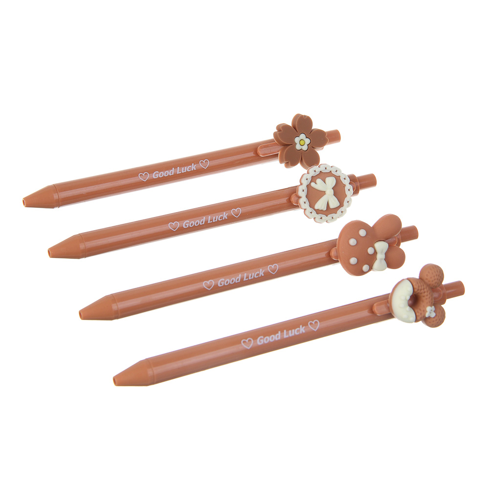 Ручка шариковая автоматическая синяя, "Шоколадная магия", 4 дизайна - #1