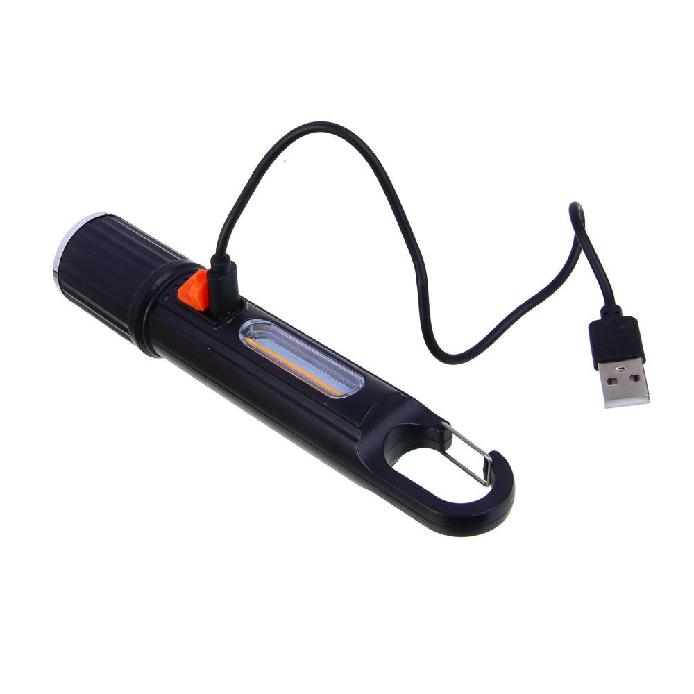 Фонарь ручной тм ЕРМАК, 800 мАч, 5 режимов, P35 LED+ вольфрам, 170х31,5 мм, Type-C, пластик - #5