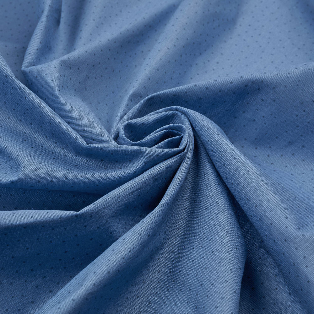 PROVANCE Комплект постельного белья евро (3 предмета), бязь, 100% хлопок, синий - #8