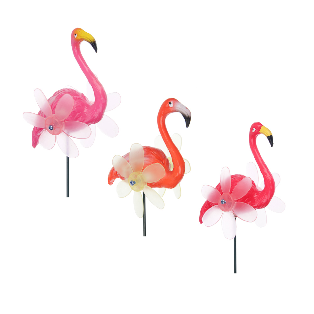 Фигурка на стержне "Фламинго" тм INBLOOM, 14х8х60см, пластик, металл - #1