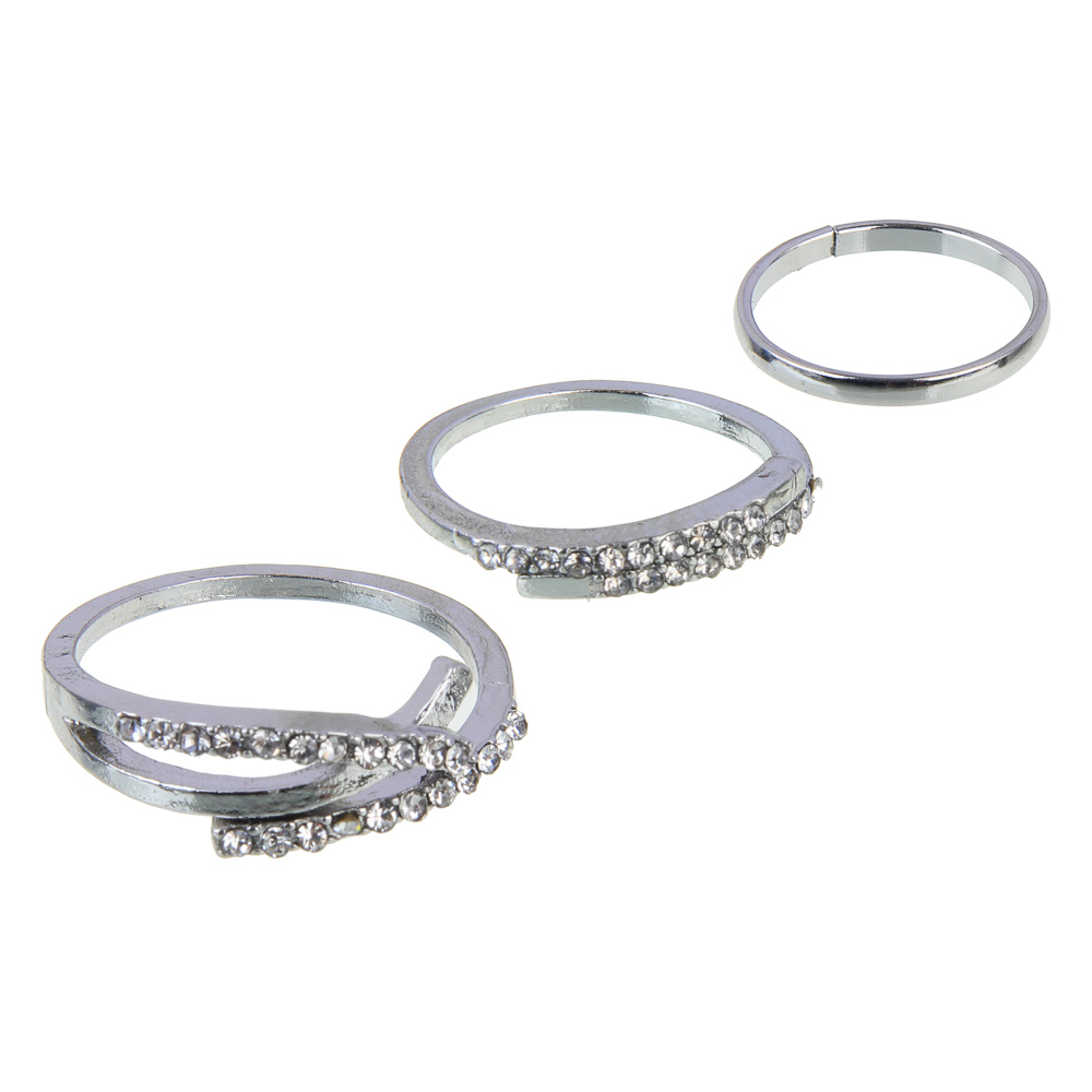 Набор из 3х колец, бижутерия, сплав, БЖ-6 - #1