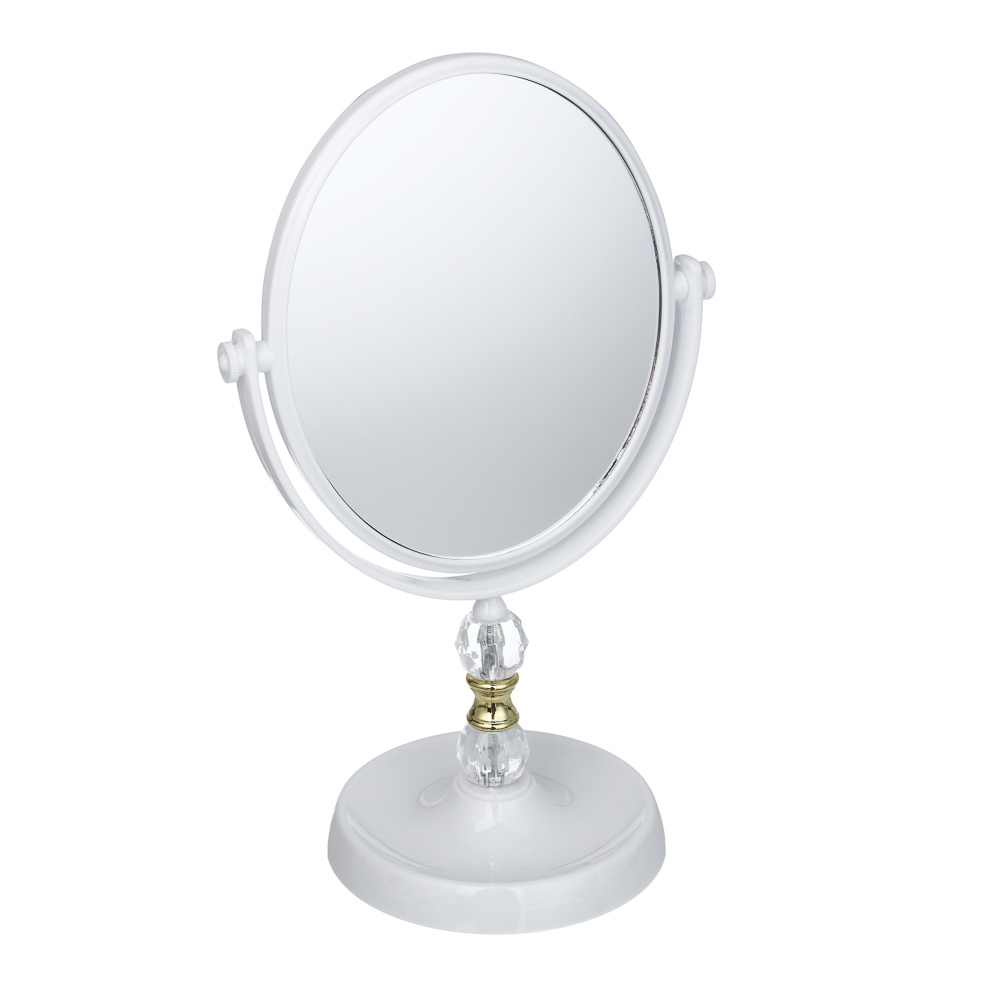 ЮНИLOOK Беатрис Зеркало настольное с декором, пластик, стекло, высота 29см, 17х14см, 2 цвета - #2