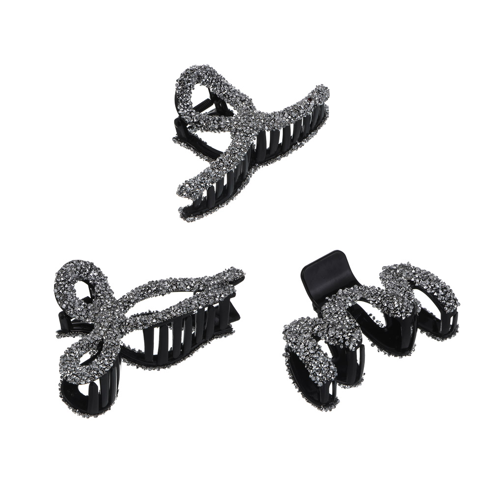 Краб для волос, тм ЮНИLOOK, 9см, 11 см, пластик, 3 дизайна, #5 - #1