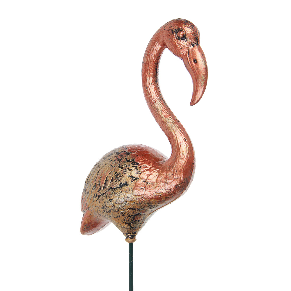 Фигурка на стержне "Фламинго" тм INBLOOM, 15х5х60см, пластик, металл - #1