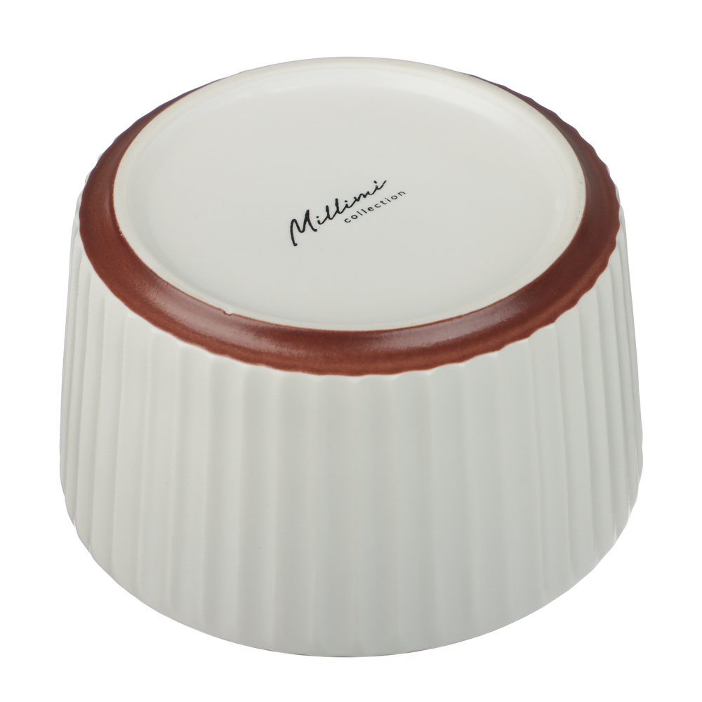 Салатник Лусия тм MILLIMI, 11см, фарфор, кремовый - #5