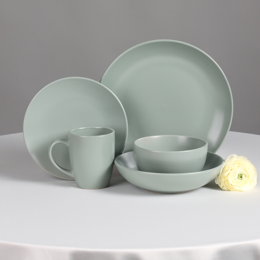 MILLIMI Тарелка подстановочная 27х3см, керамика, оливковый - #10