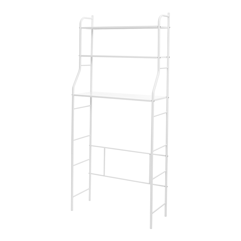 Стеллаж с полками над стиральной машиной, металл, 68,5х26х15,6см, металл, белый - #3