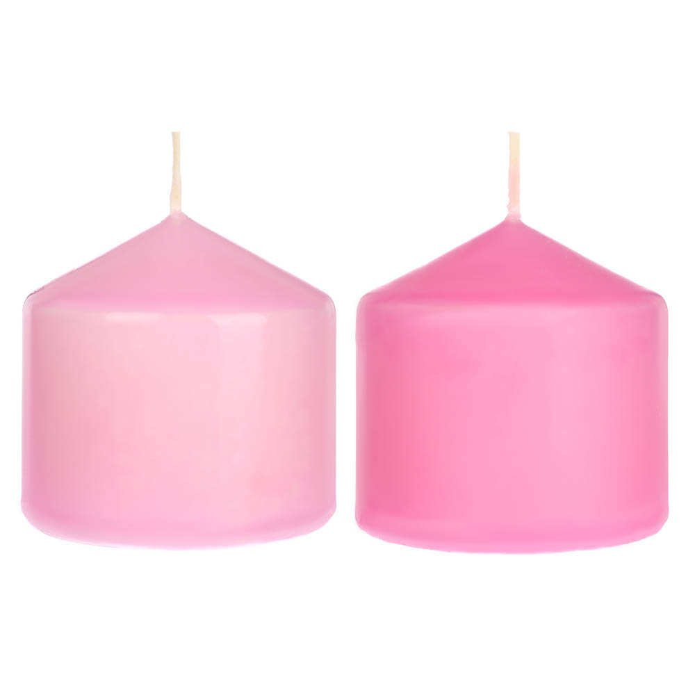 Свеча столбик "Нежность" Ladecor, розовый, 2 оттенка - #1