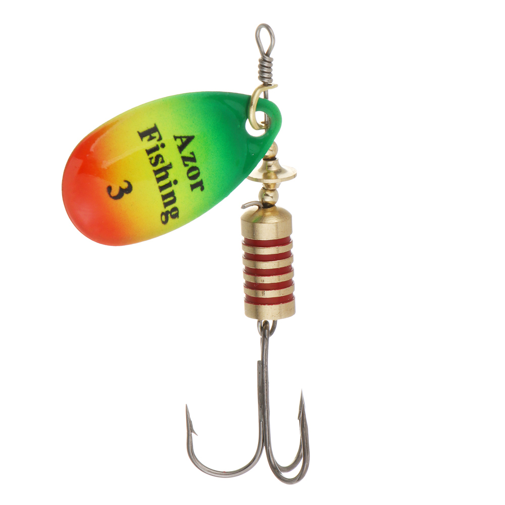 Блесна вращающаяся "Комета" тм AZOR FISHING, №3, 6 гр, 5 цветов - #3