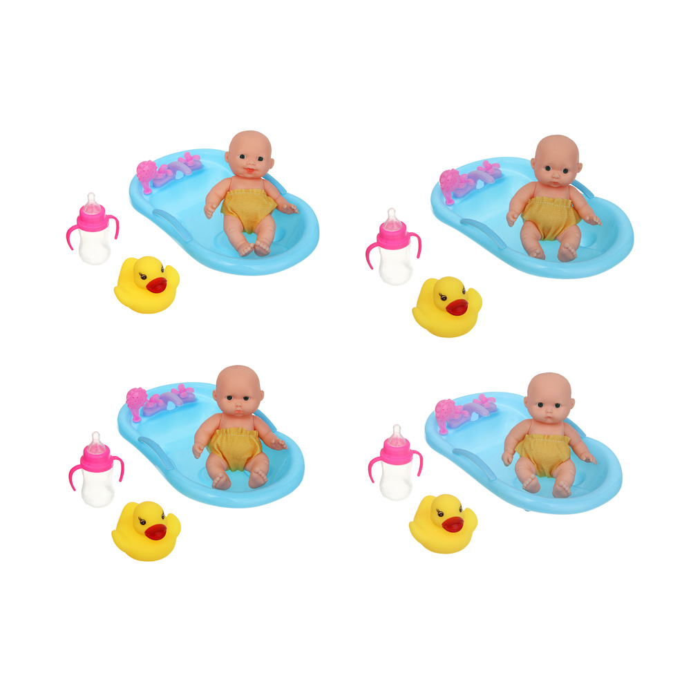 Пупс 12 см в ванночке с аксессуарами, PVC, PP, тм ИГРОЛЕНД - #2