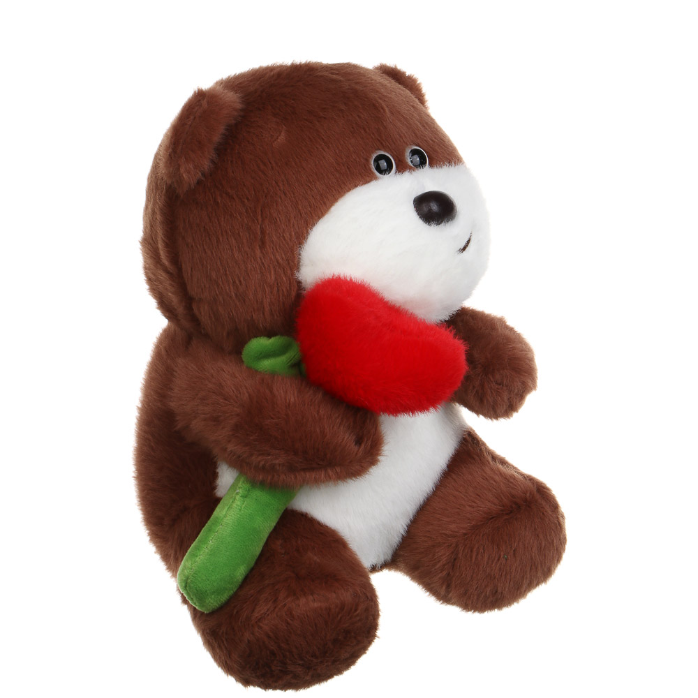 ИГРОЛЕНД Игрушка мягкая "Медведь с цветком", 25 см, полиэстер, микс видов - #3