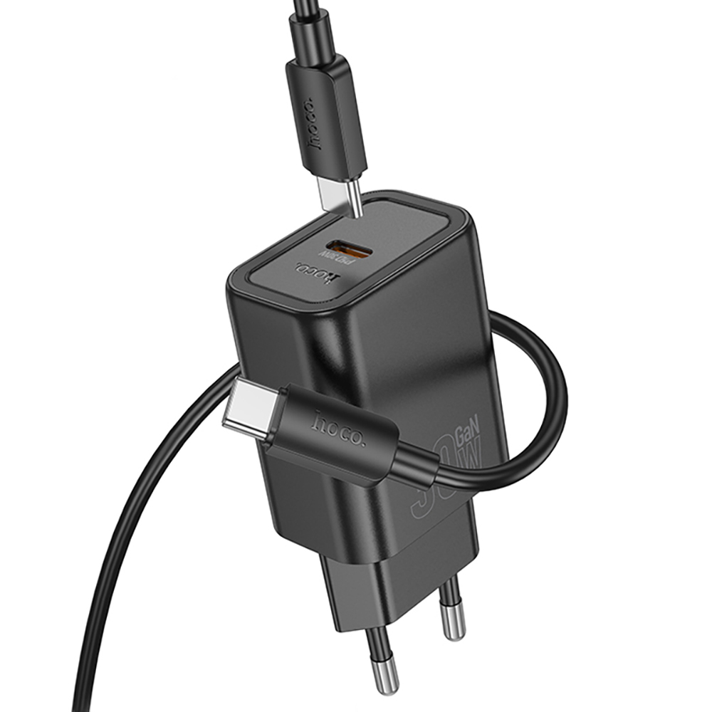 Комплект СЗУ hoco. модель N62, USB-C, PD30Вт, каб. C-C, черный - #4