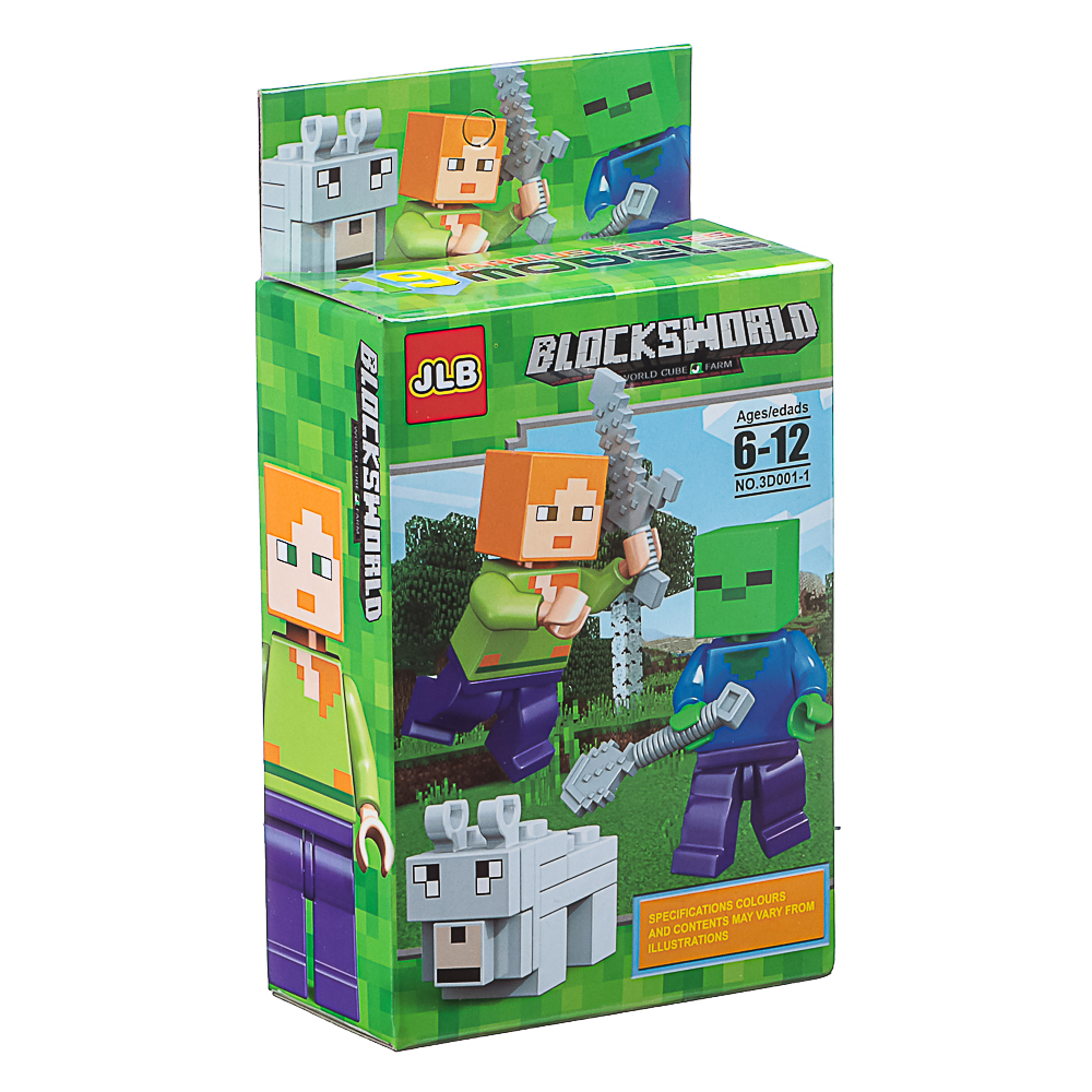 Конструктор "BlocsWorld. Персонажи" 6-12 деталей, ABS, 8х4х14 см, 4 вида - #7