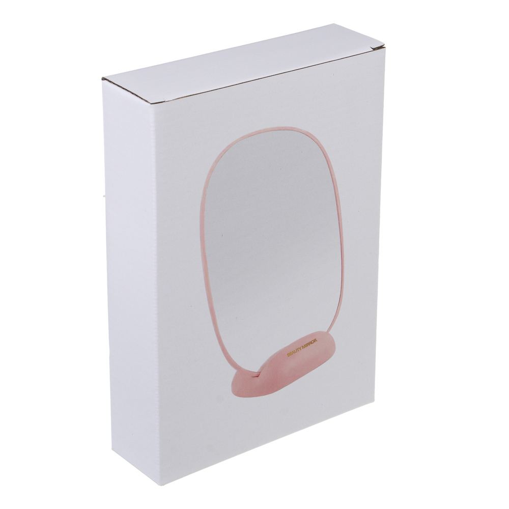 ЮНИLOOK Иллюзия Зеркало настольное с подставкой, полистирол, стекло 21х15см, 3 цвета - #5