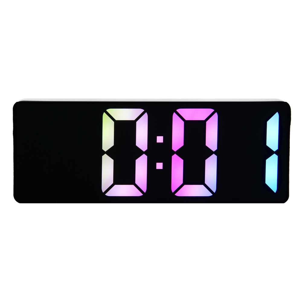 LADECOR CHRONO Будильник электронный, 16x6x2 см, АВС пластик, 3xAАA, оправа цвет белый - #1