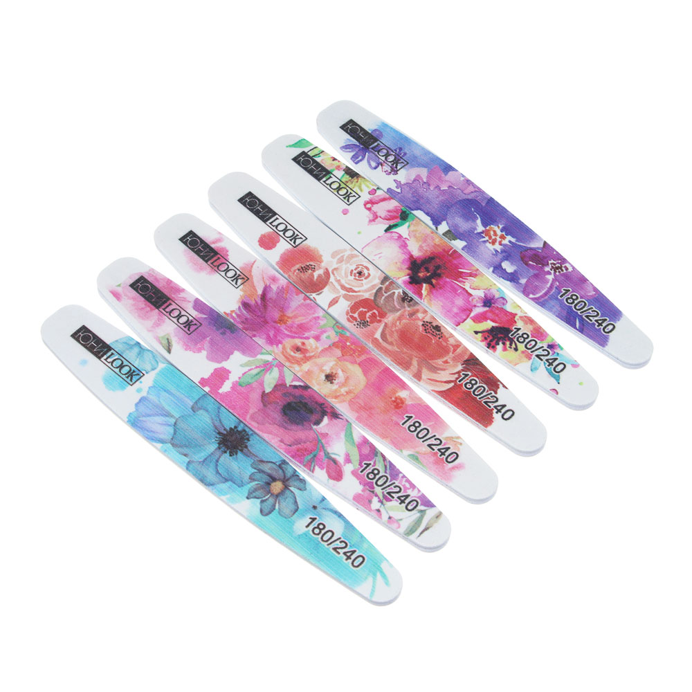 Пилка шлифовальная тм ЮL 2-х сторонняя, 180/240 грит, ЭВА, пластик, 17,8 см, 4 дизайна - #1