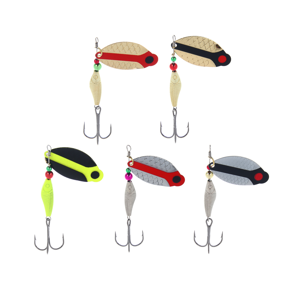 Блесна вращающаяся "Щукарь" тм AZOR FISHING, №4, 9 гр, 5 цветов - #1