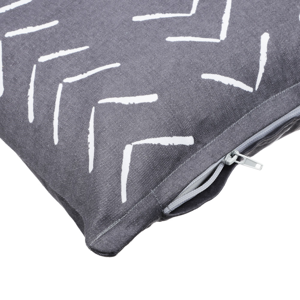 PROVANCE Чехол для подушки фактурный 40х40см, 100% хлопок, серый - #4