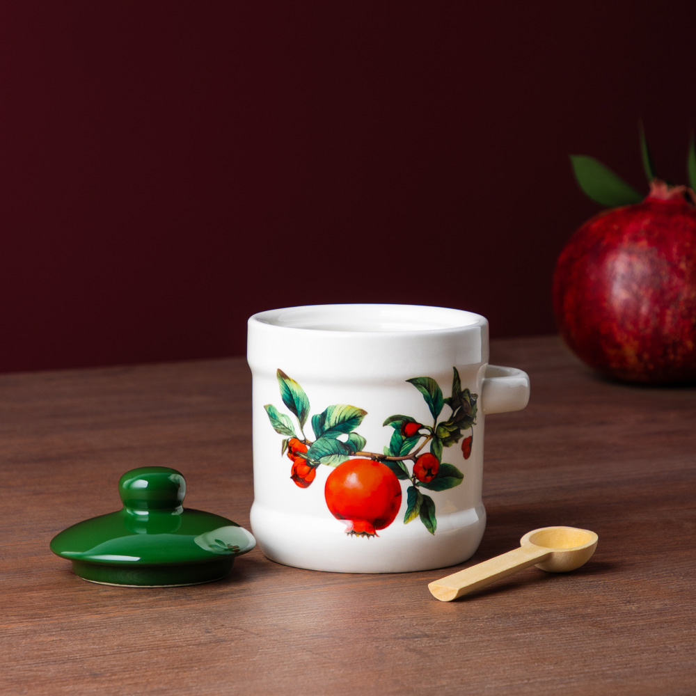 MILLIMI Гранат Сахарница, 320мл, керамика, бамбук - #8