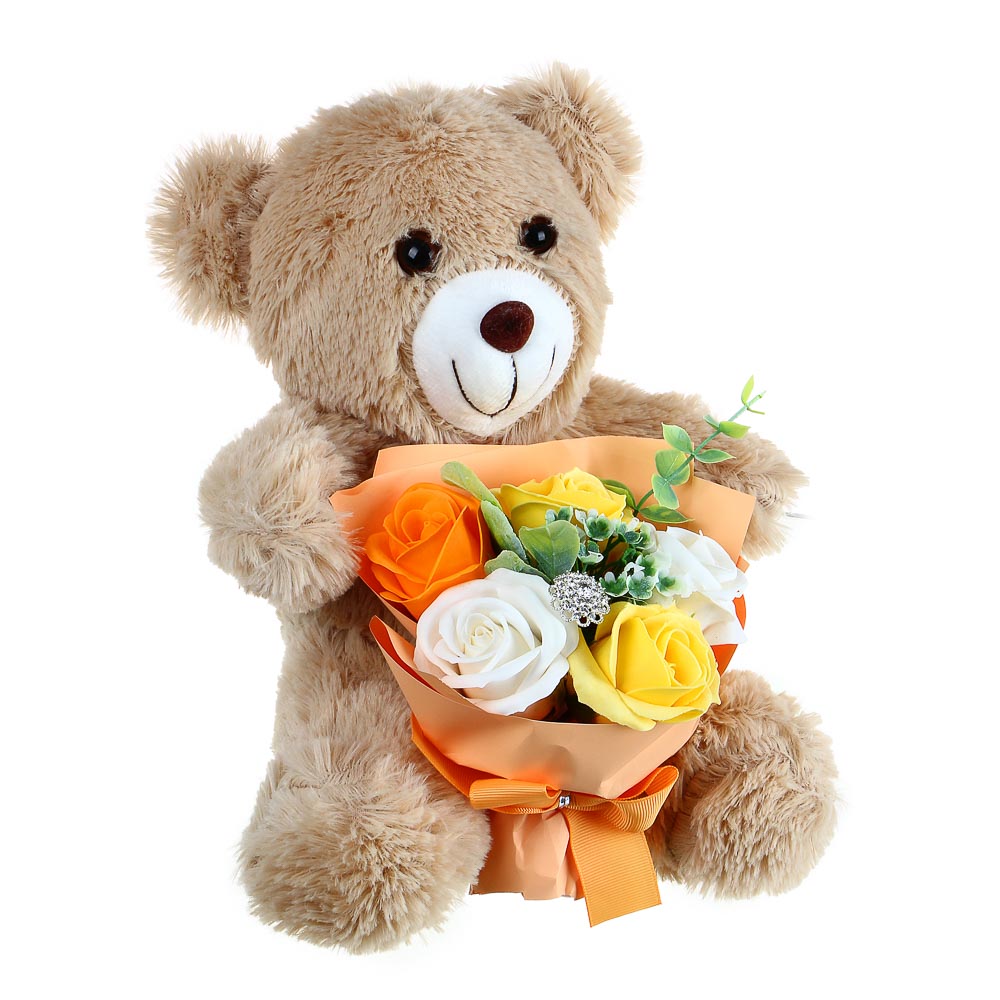 Ароманабор Ladecor, букет роз с плюшевым медведем - #1