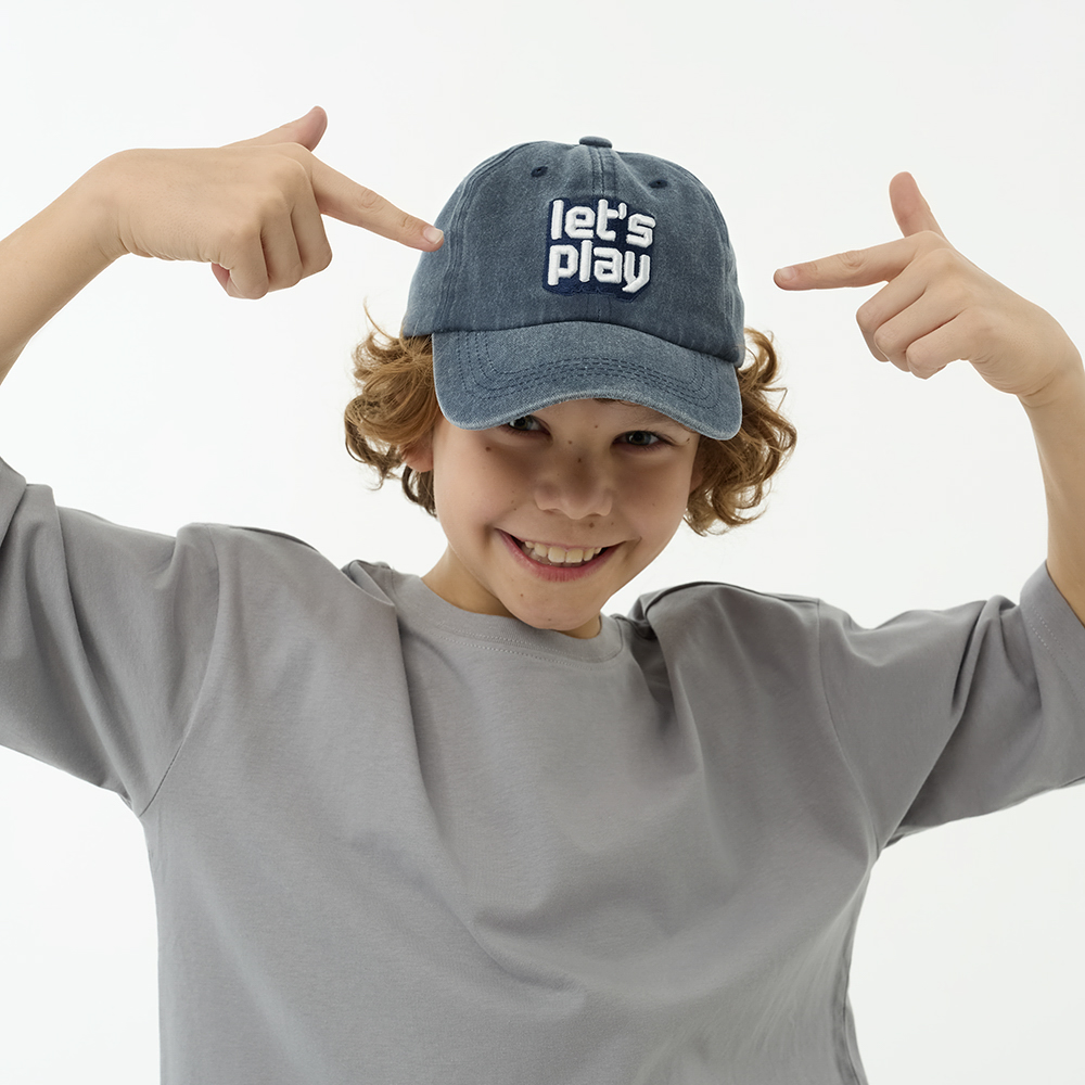 GALANTE Кепка детская, р.54, 30% хлопок, 70% полиэстер, синий, ВЛ25-04, #4 - #7