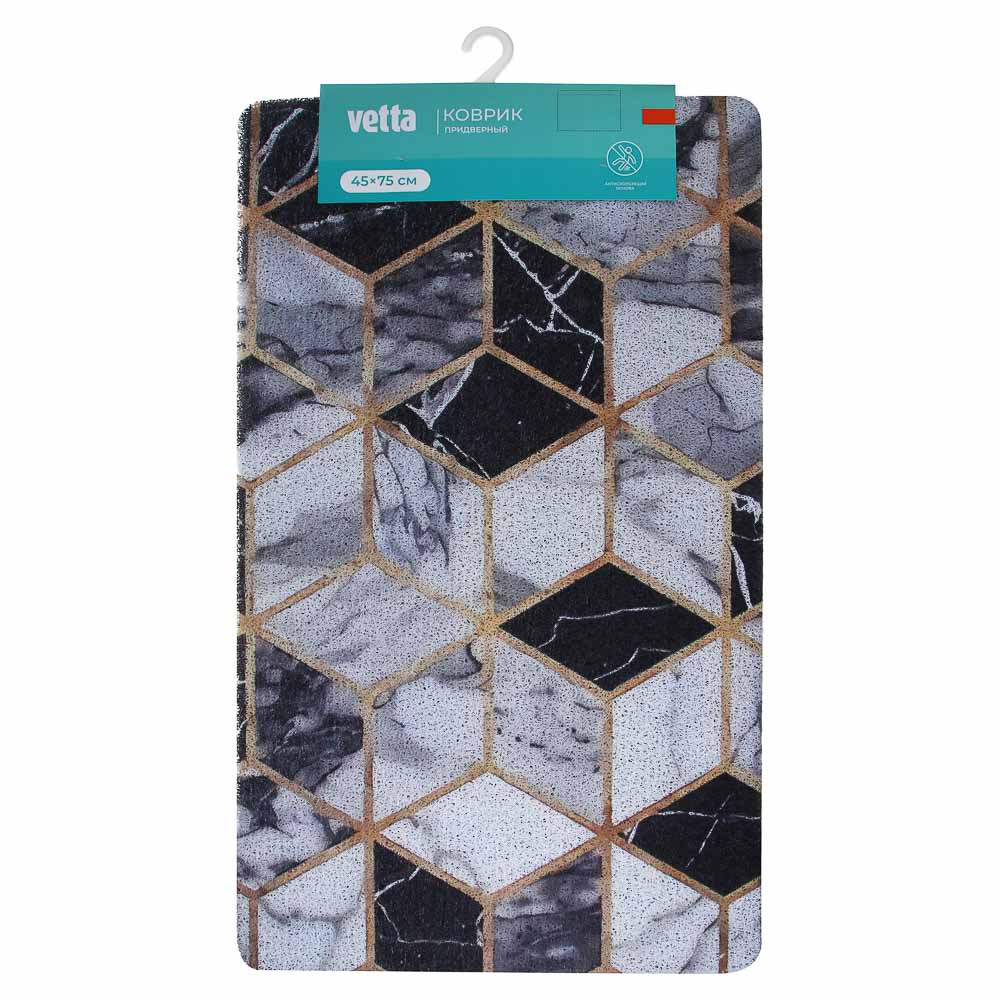 Коврик придверный тм VETTA Print, ПВХ, 44х74 см, 3 дизайна, резиновая подложка - #6