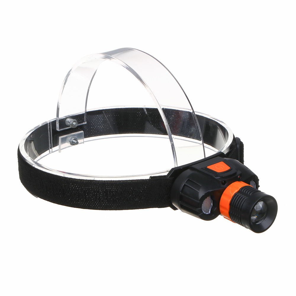 ЕРМАК Фонарь налобный, LED+COB, 6 режимов, 800мАч, Type-C, 73х70х36 мм, пластик, красный свет - #1