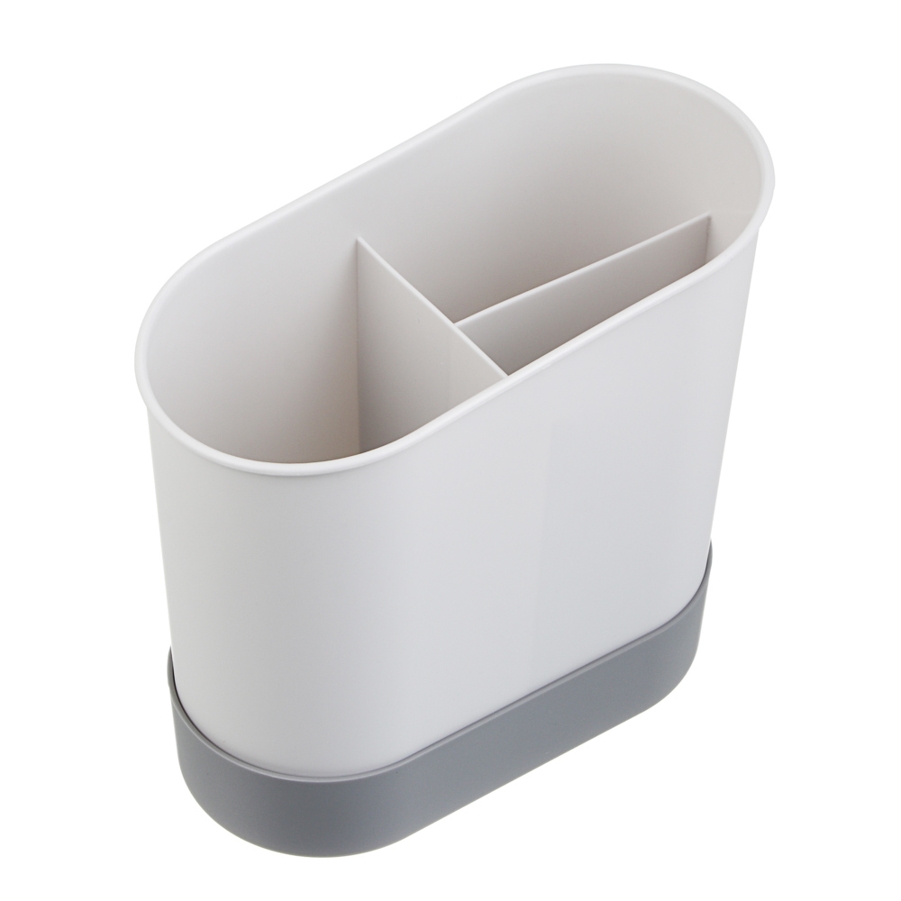 Подставка для столовых приборов тм VETTA, 15,5x8,5x16,2см, полипропилен, цвет белый - #3