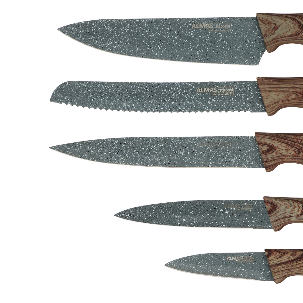 Набор ножей кухонных SATOSHI Алмаз, 6 предметов, в магнитной коробке - #2