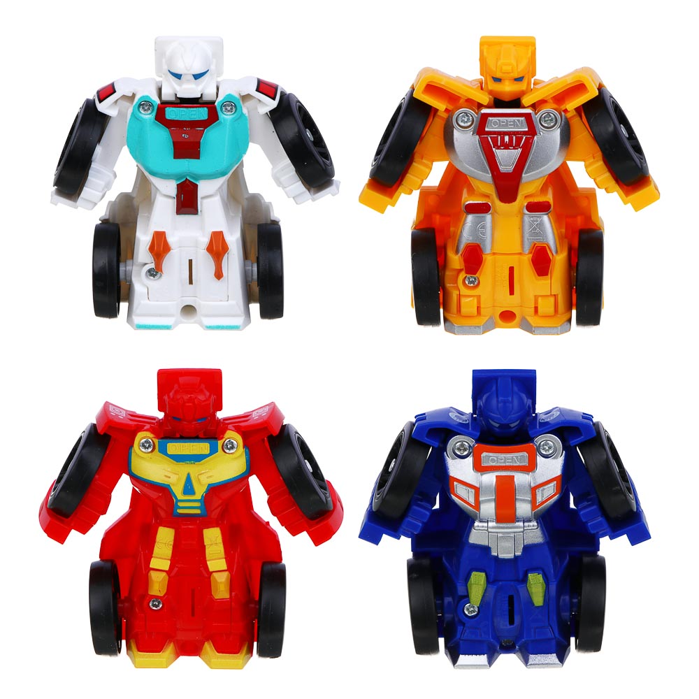 ИГРОЛЕНД Робот маленький, трансформируется в машину, ABS, 20х4,5х13, 4 диз. - #2