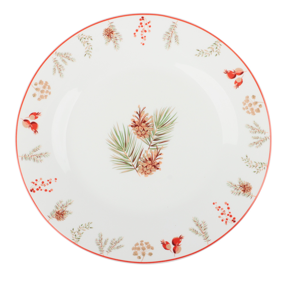 MILLIMI Шишки Тарелка закусочная 20см, опаловое стекло - #1