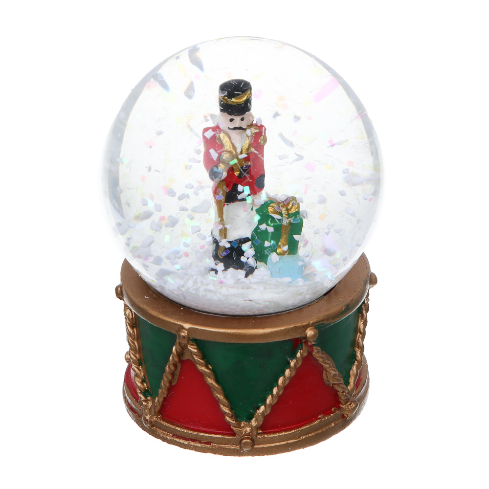 СНОУ БУМ Снежный шар Щелкунчик, 4,5x6,5 см, полистоун, стекло, 26-479 - #3