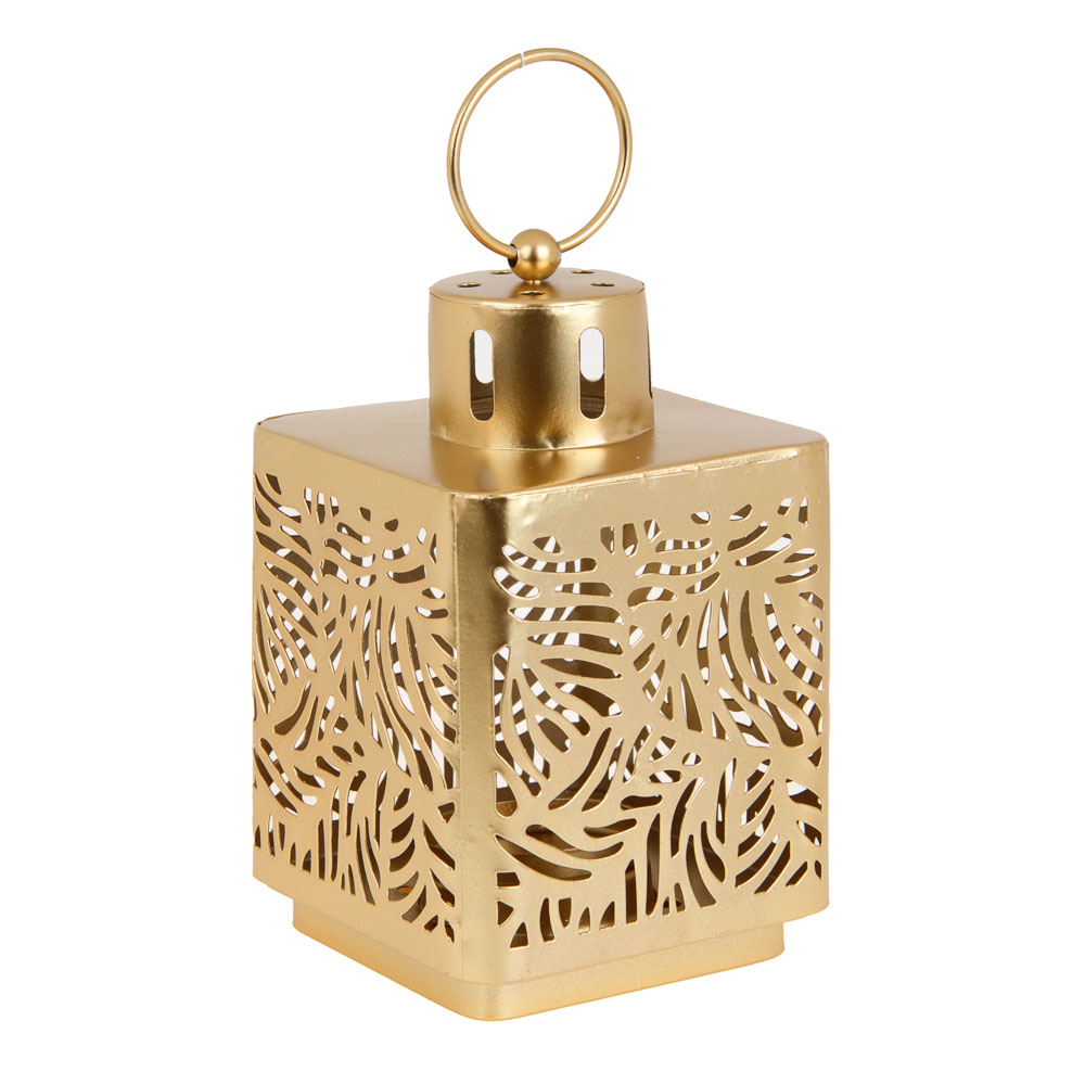 Подсвечник металл, 10х10х16 см, цвет золотой - #1