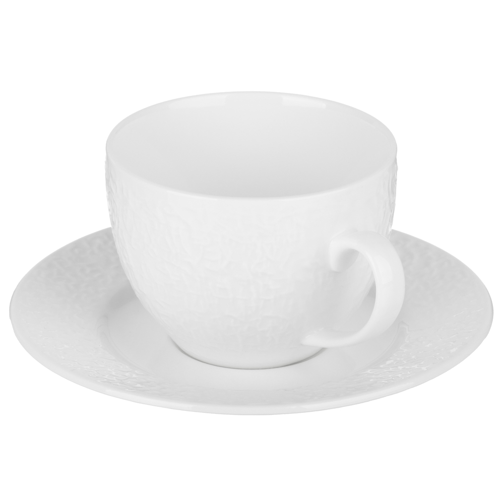 Набор чайный 2 пр., 275мл, MILLIMI, Узоры белые, фарфор - #2