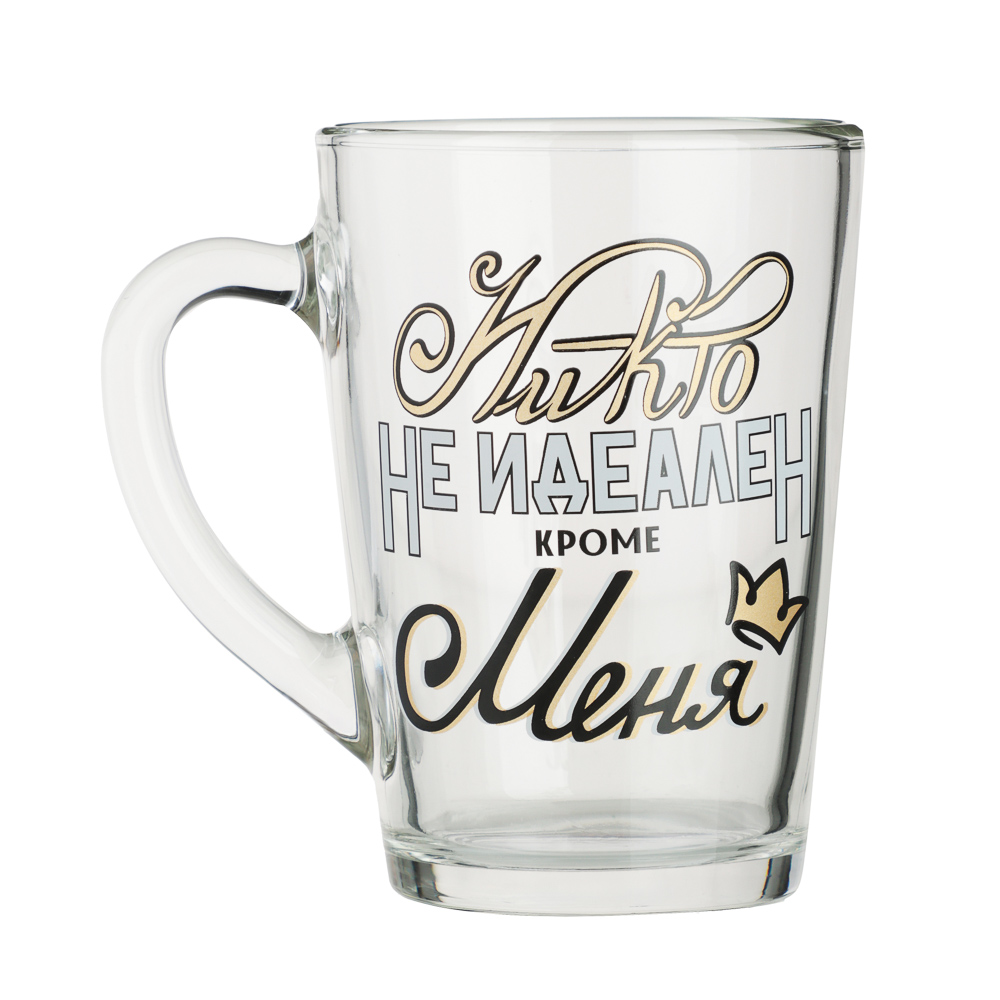 ОСЗ Кружка стеклянная На позитиве, 300мл, 6 дизайнов - #2