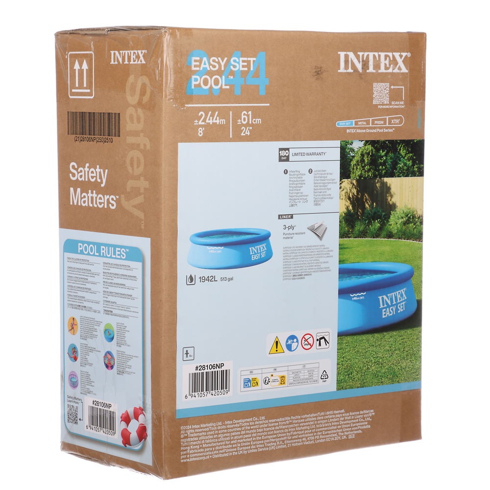 INTEX Наземный бассейн Изи Сет 244х61см, 28106NP - #2