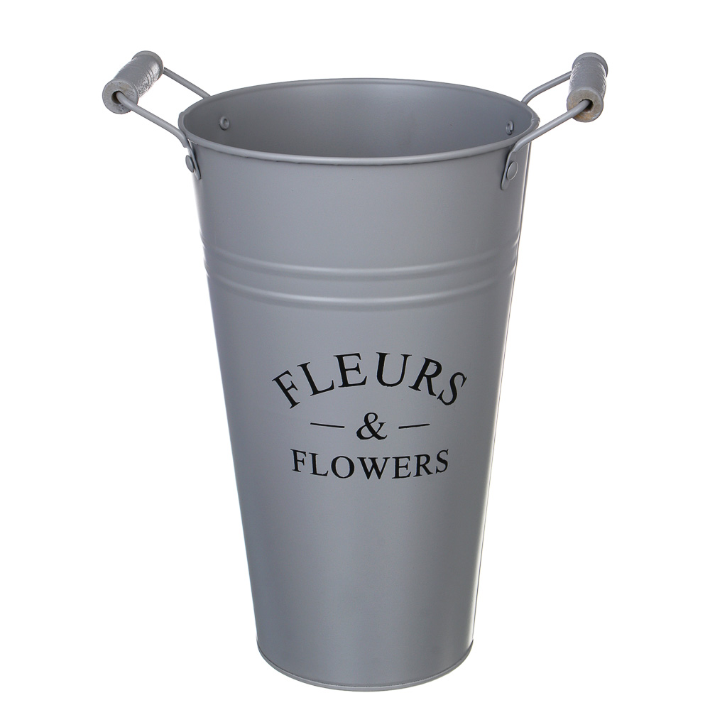 Кашпо для цветов, 15,5х22х27,5 см, металл - #1