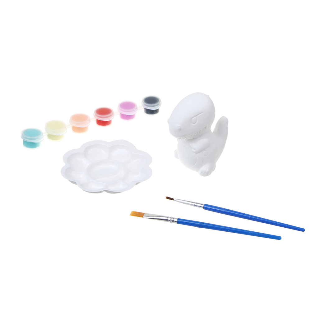 Набор для творчества 2в1 раскраска и раскопки "Динозавры", 39,5х26х7,5см, гипс, PP, 2 диз. - #11