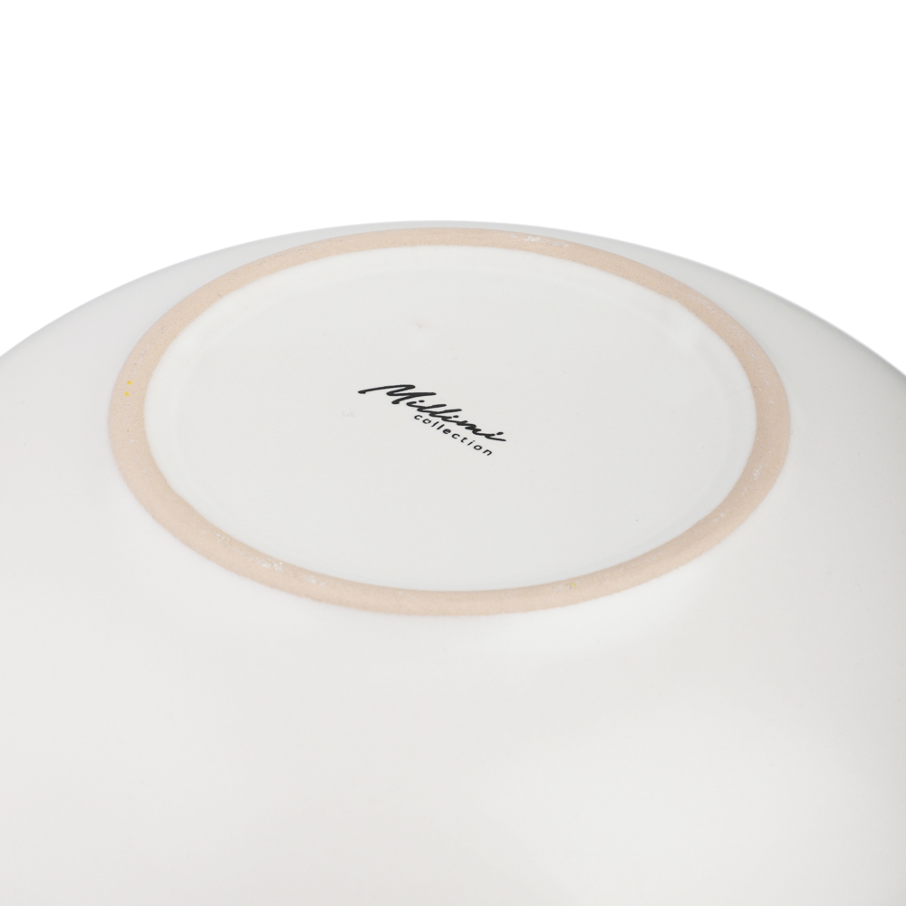 MILLIMI Салатник 880мл, 20х5.4см, керамика, белый - #6