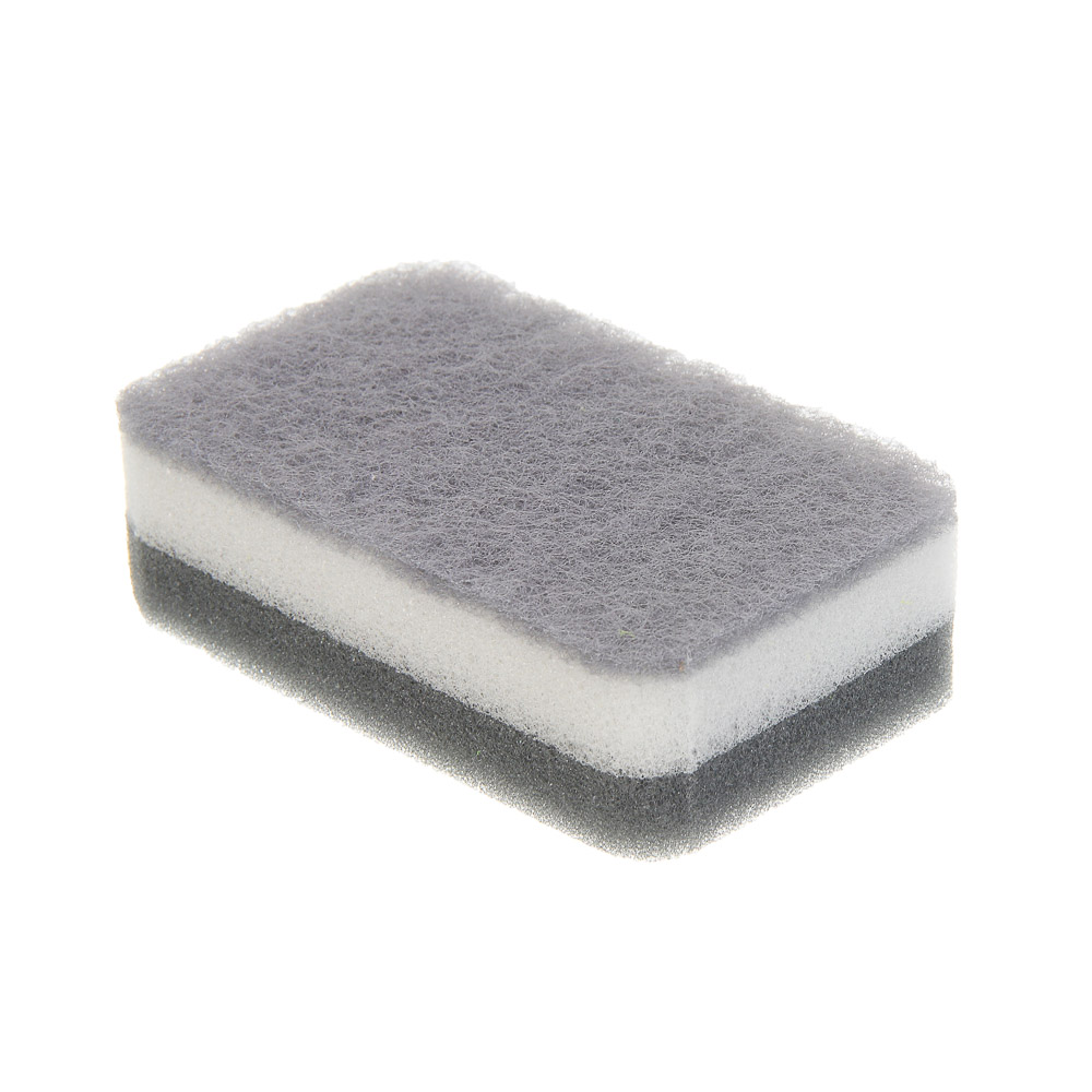 Набор губок 3 шт., тм VETTA, трехслойные, 10,5х6,5х3,3 см, поролон, полиуретан - #2