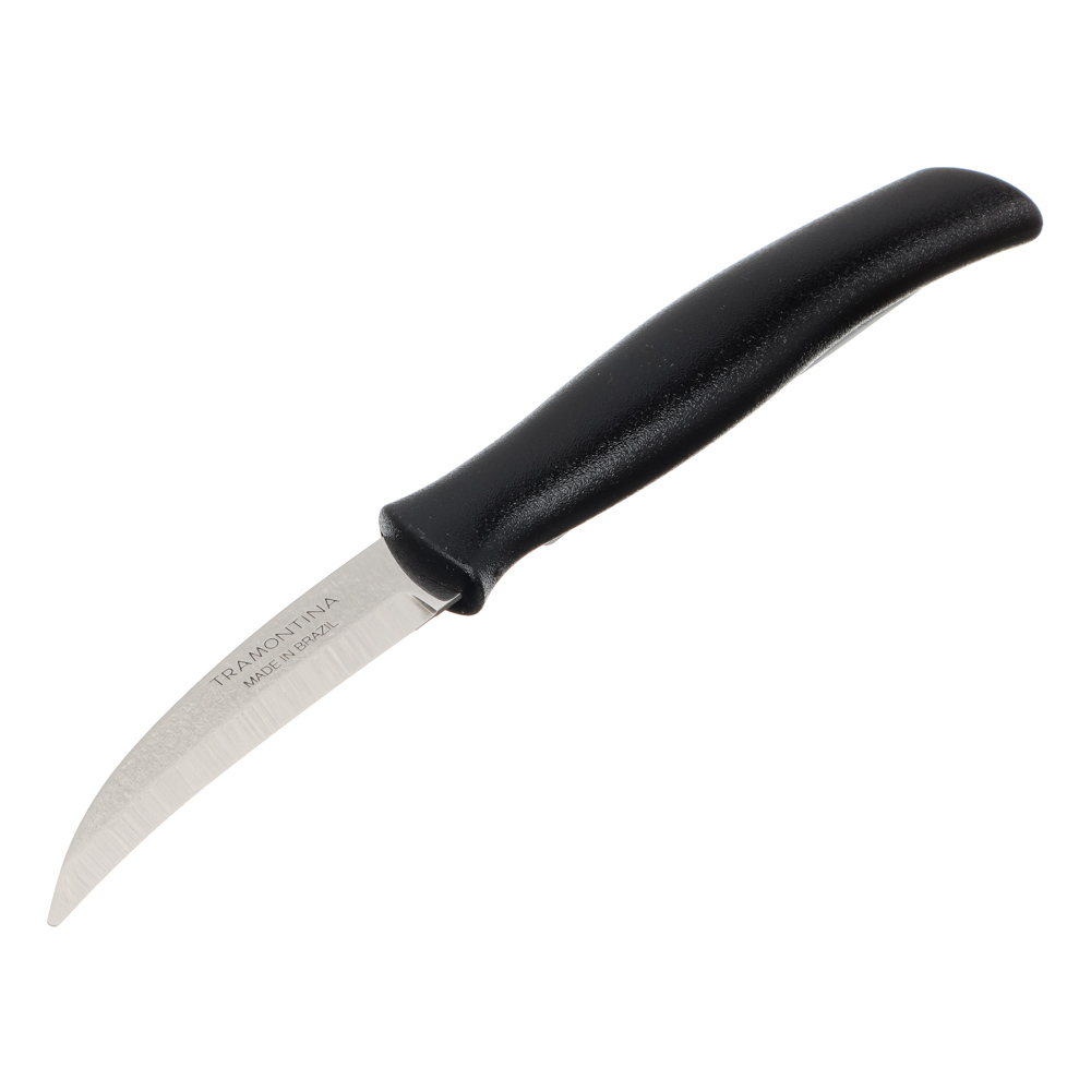Нож для овощей 8 см Tramontina Athus, черная ручка, 23079/003 - #1