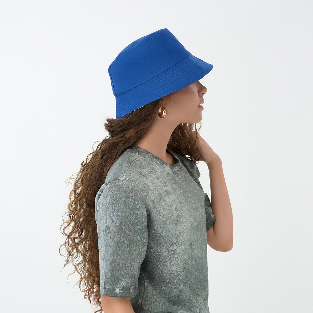 GALANTE Панама с цветным подкладом, р.56-58, 100% полиэстер, синий, ВЛ25-09, #3 - #8