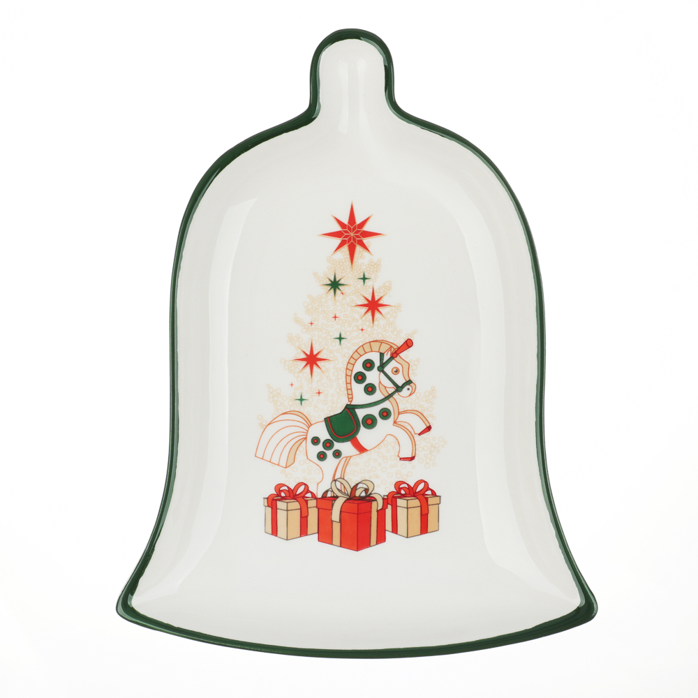 MILLIMI Щелкунчик Блюдо в форме колокольчика, 20х15х2,5см, керамика - #1