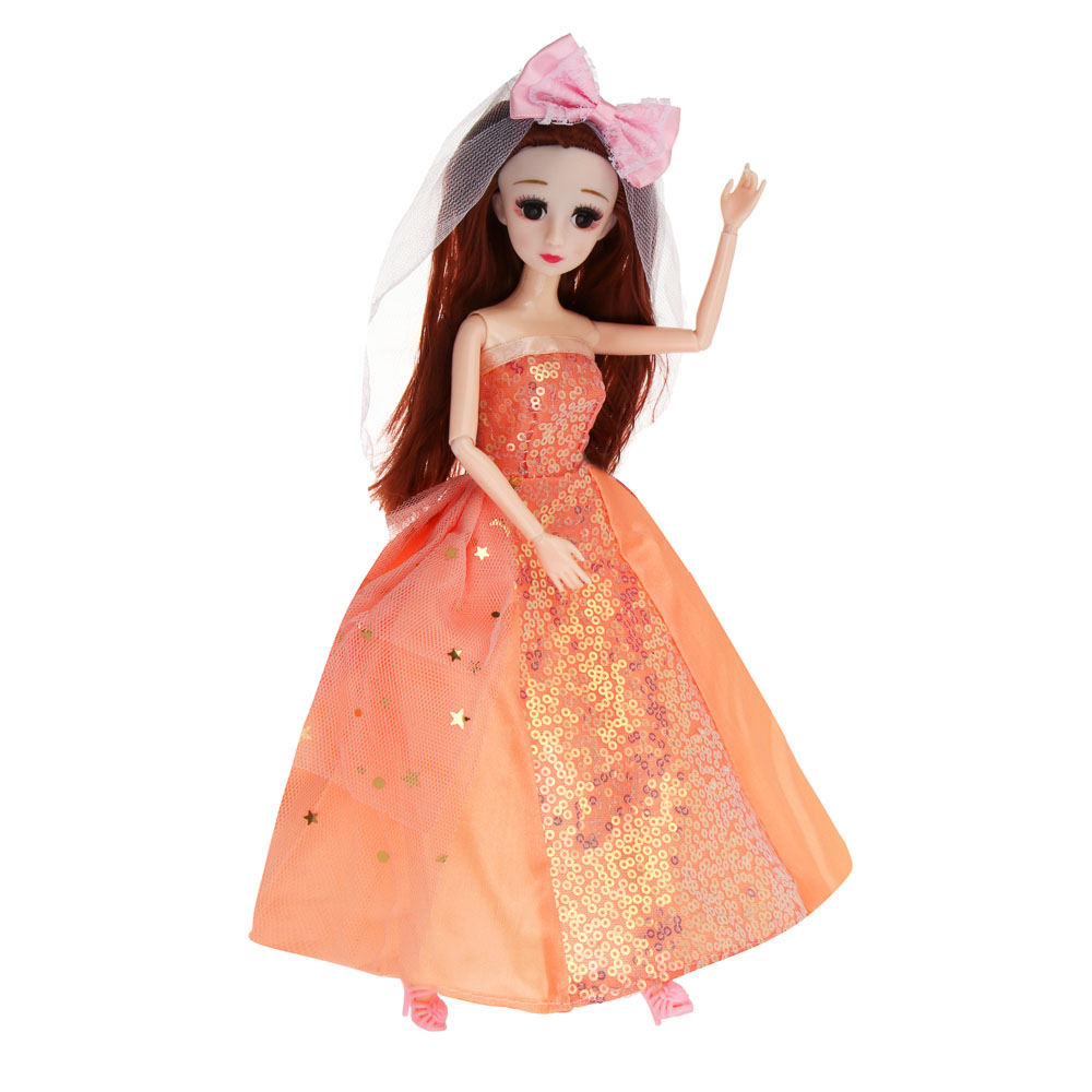 Кукла шарнирная в нарядном платье, 29 см, пластик, PVC, тм ИГРОЛЕНД - #5