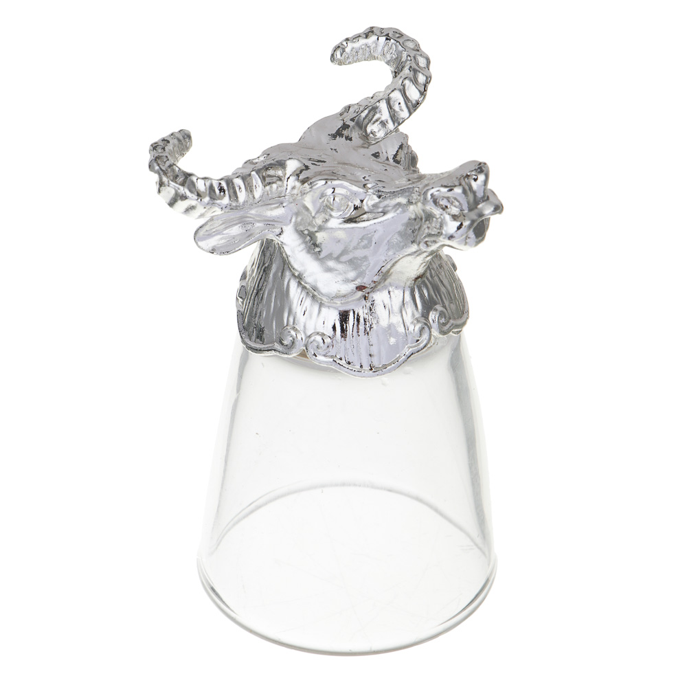 Набор стопок стеклянных Знаки зодиака 12пр, серебро - #3