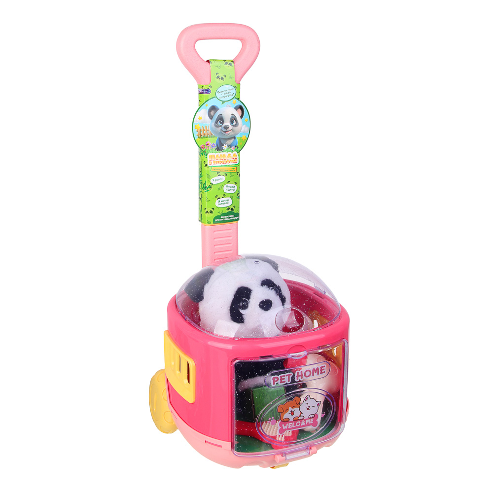 ИГРОЛЕНД Питомец интерактивный "Панда в перевозке", 2хАА, ABS, полиэстер, 20,5х23х48,5 см - #12