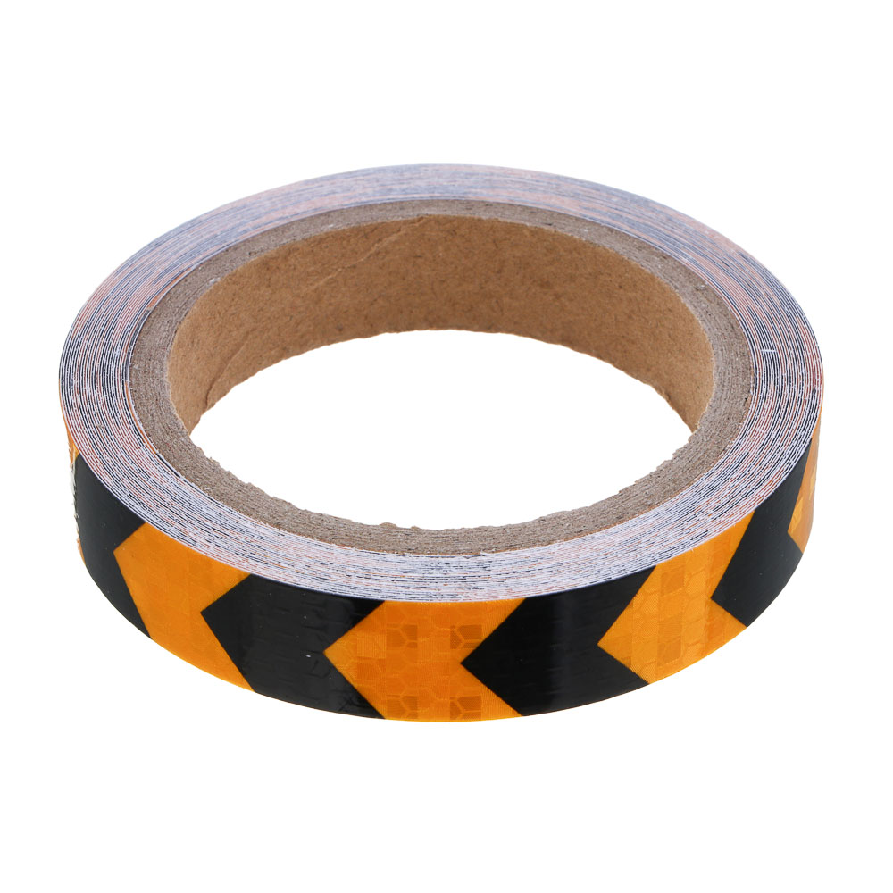 РОКОТ Лента светоотражающая 2см x 8м, черно-желтая - #1