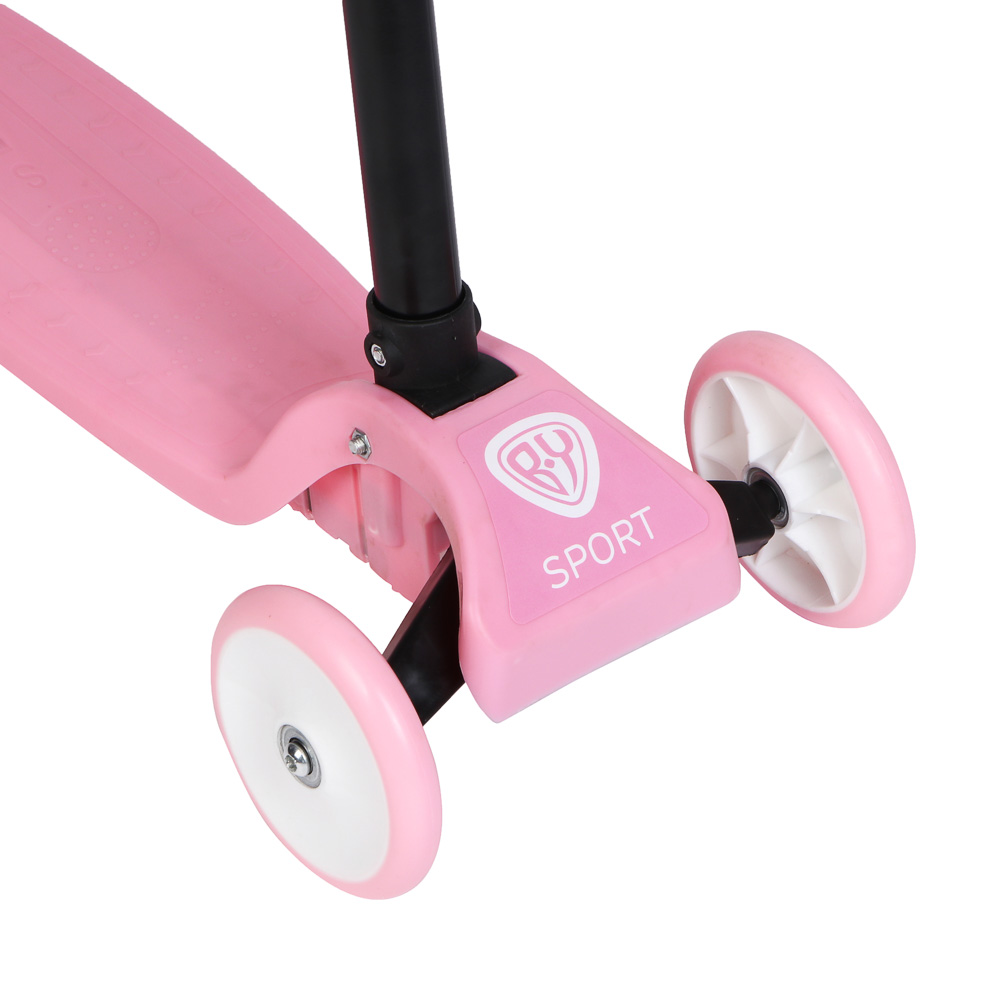 Самокат 3-х колесный, тм BY SPORT, складной, 56x21x58-62-66-70см, до 30кг, металл, пластик - #10